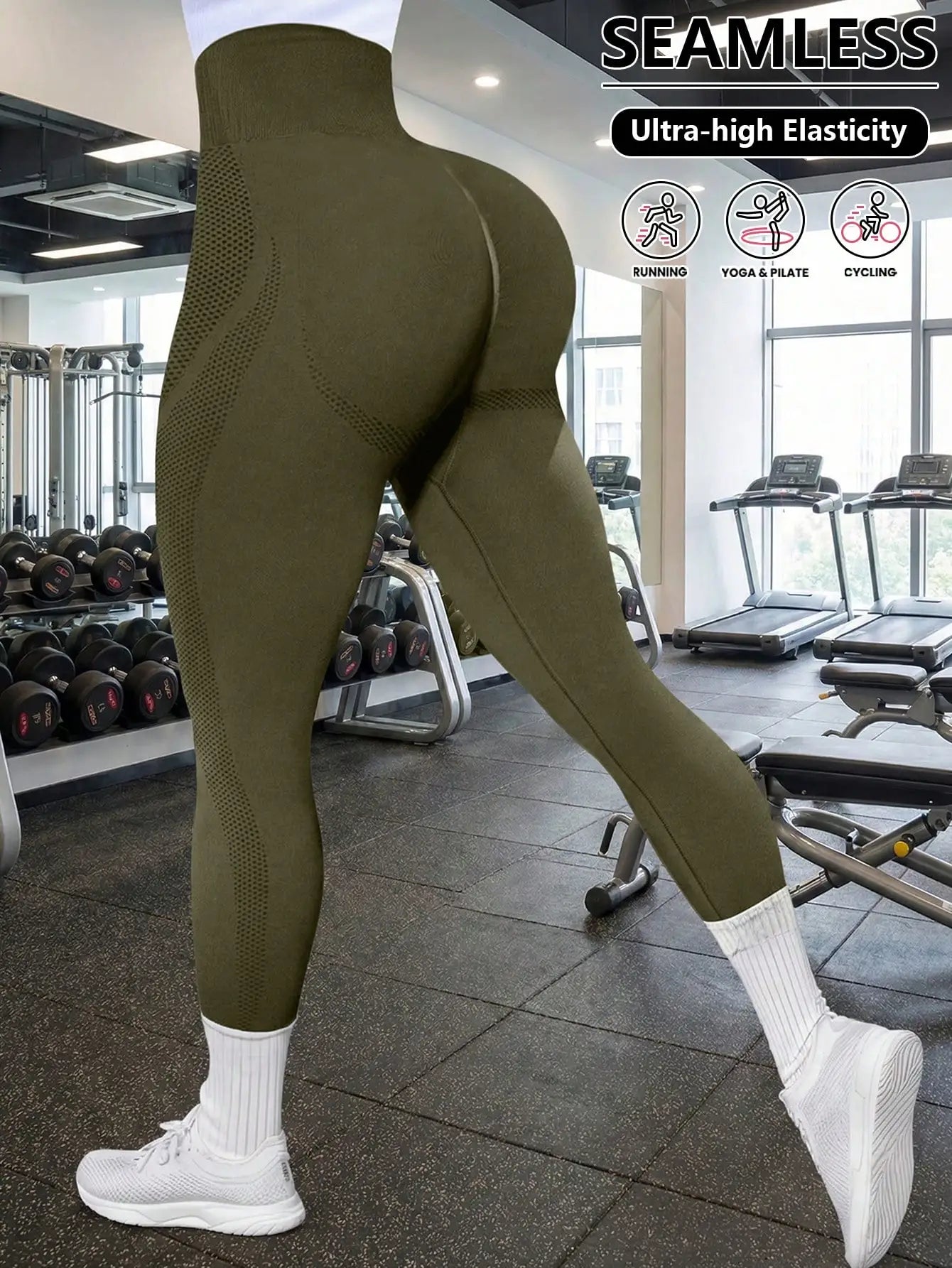 Women's High Waist Leggings With Tummy Control For Workout