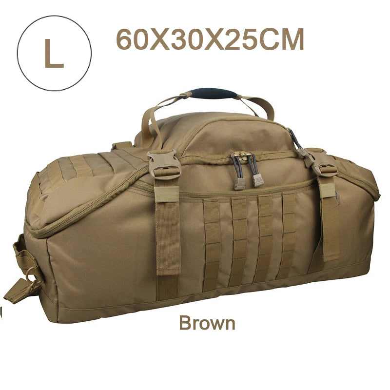 LQARMY Large Tactical Outdoor Backpack For Hiking And Camping