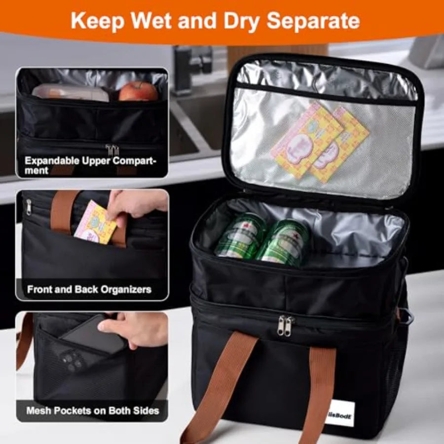Insulated Lunch Bag Leakproof Soft Cooler For Everyday Use