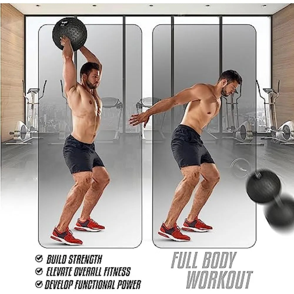 Yes4All Slam Ball Durable PVC Sand Filled for Core Strength