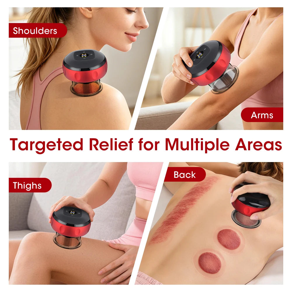 Agdoad Electric Cupping Massager With Red Light And Heat