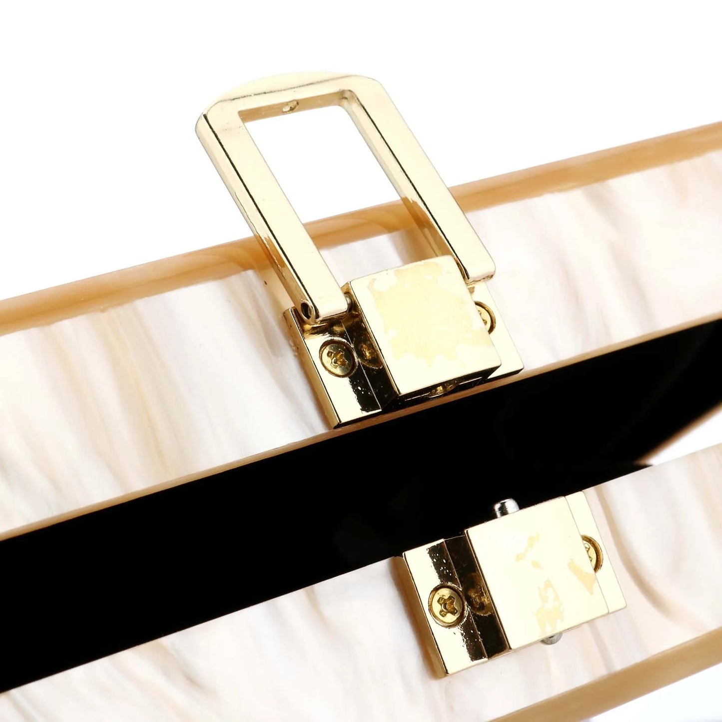 Geometric Acrylic Chain Box Clutch Evening Bag For Women Party