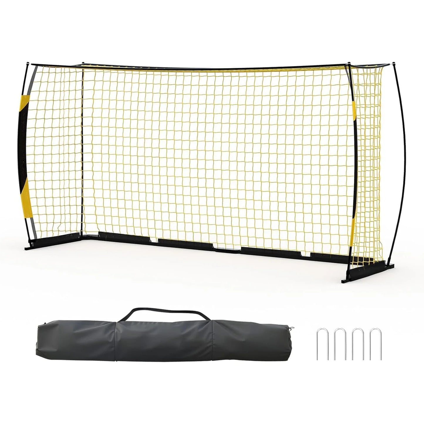 HiMISS Backyard Foldable Metal Frame Soccer Goal With Bag