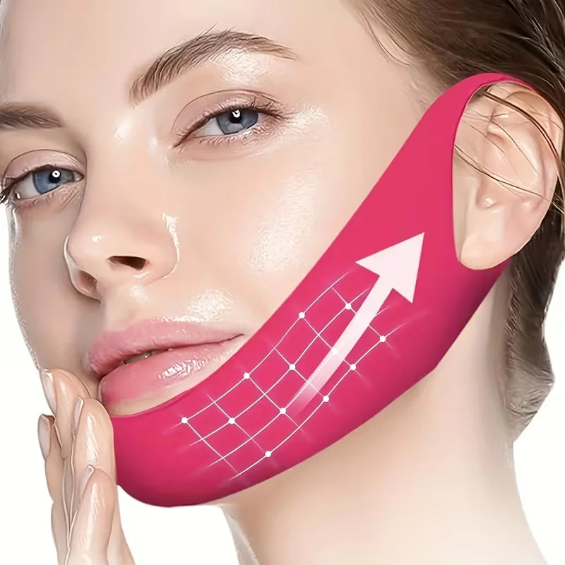5 V-shaped chin strap masks with a V-shaped design that fits snugly against the skin - gentle and non irritating - lifting the c