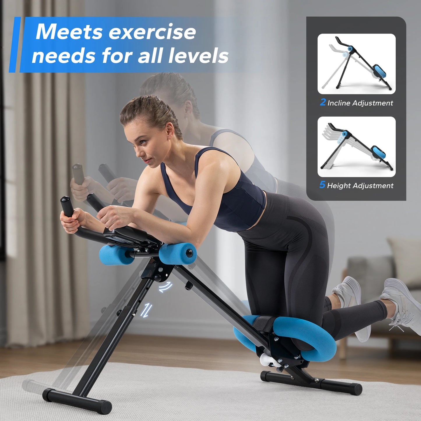 Merach 2314 Ab Machine Adjustable Core Exercise Trainer
