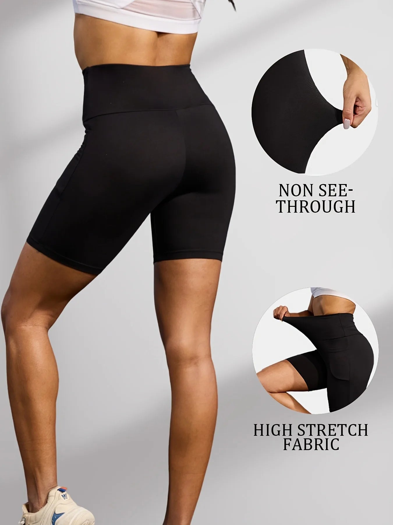 Anhui Craft Of Weaving Women's High Waist Shorts With Pockets