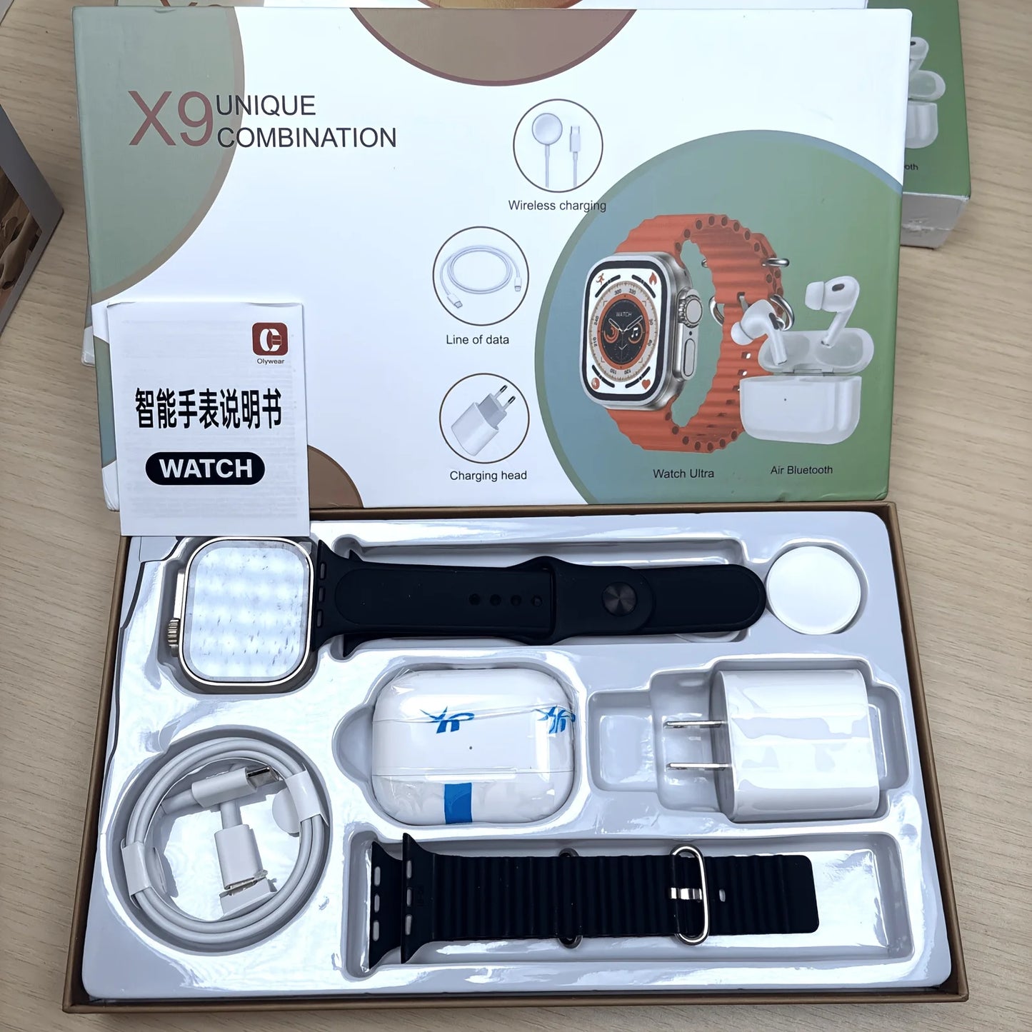 Smart Watch And Wireless Earbuds 2 In 1 Set With Charger