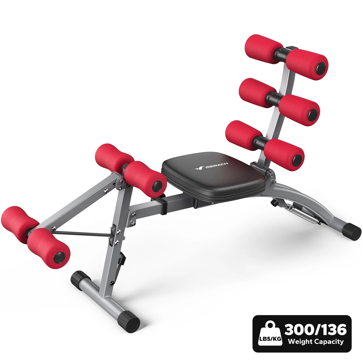 MERACH Ab Machine Multi Functional Adjustable Sit Up Bench Gym