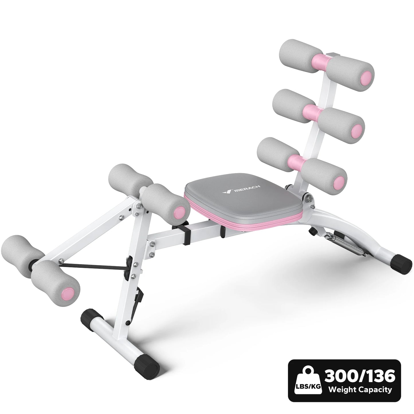 MERACH Ab Machine Multi Functional Adjustable Sit Up Bench Gym