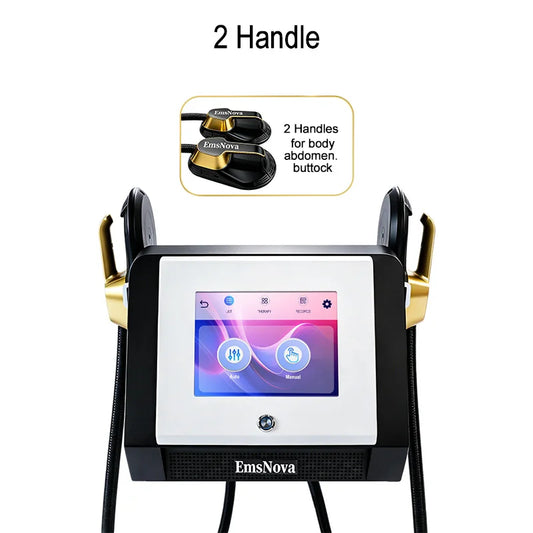 NEWEST Ems RF Machine Fat Remova Muscle Stimulators Slimming 6500W 200Hz Home Exercise Dual Handles 15T Power Muscle
