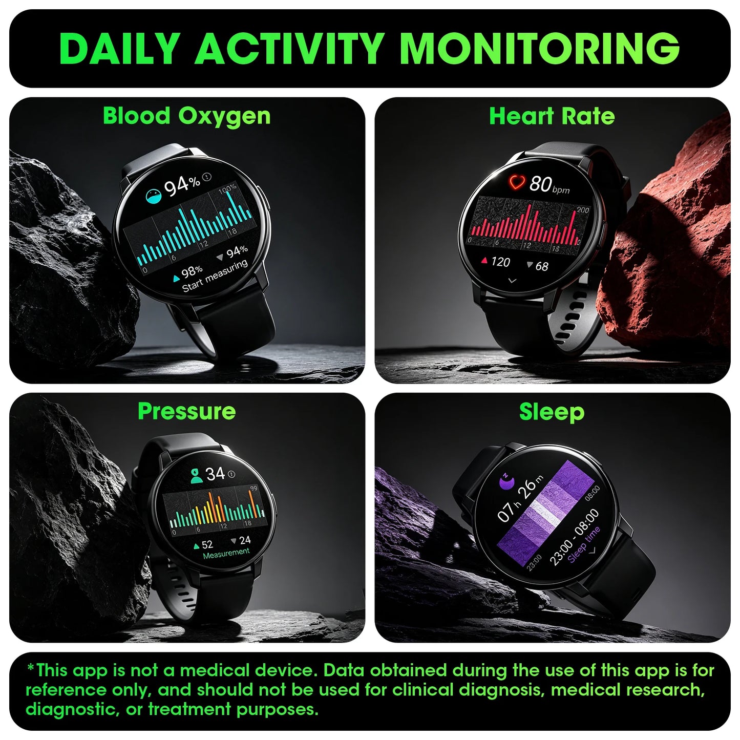 Smart Watch Bluetooth Call Full Touch Fitness Tracker Heart Rate