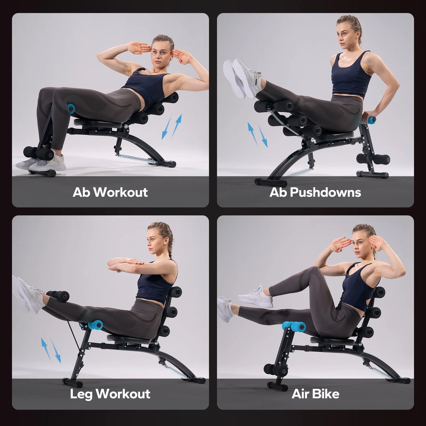 MERACH Ab Machine Multi Functional Adjustable Sit Up Bench Gym