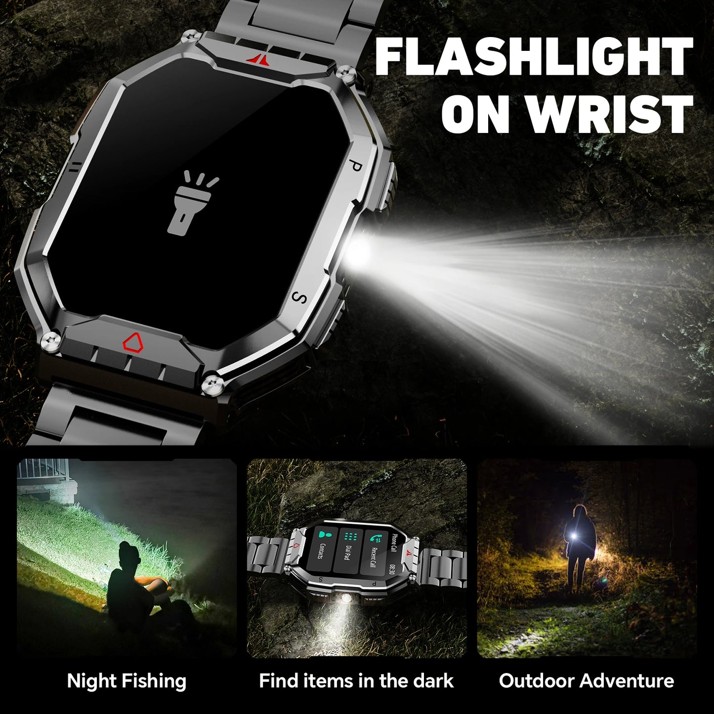 AMOLED Smartwatch With GPS Heart Rate And Oxygen Monitor