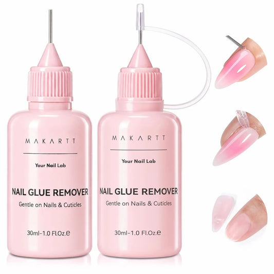 Makartt Jojoba Oil Nail Glue Remover Acetone Free 2 Pack