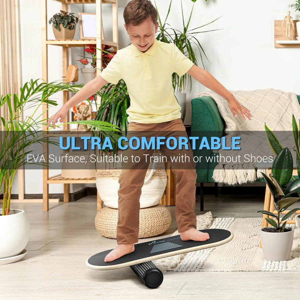 Sportneer Balance Board 7 Modes Wobble Board with Adjustable Stoppers Exercise Balancing Stability Trainer