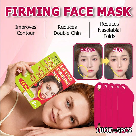 5 V-shaped chin strap masks with a V-shaped design that fits snugly against the skin - gentle and non irritating - lifting the c