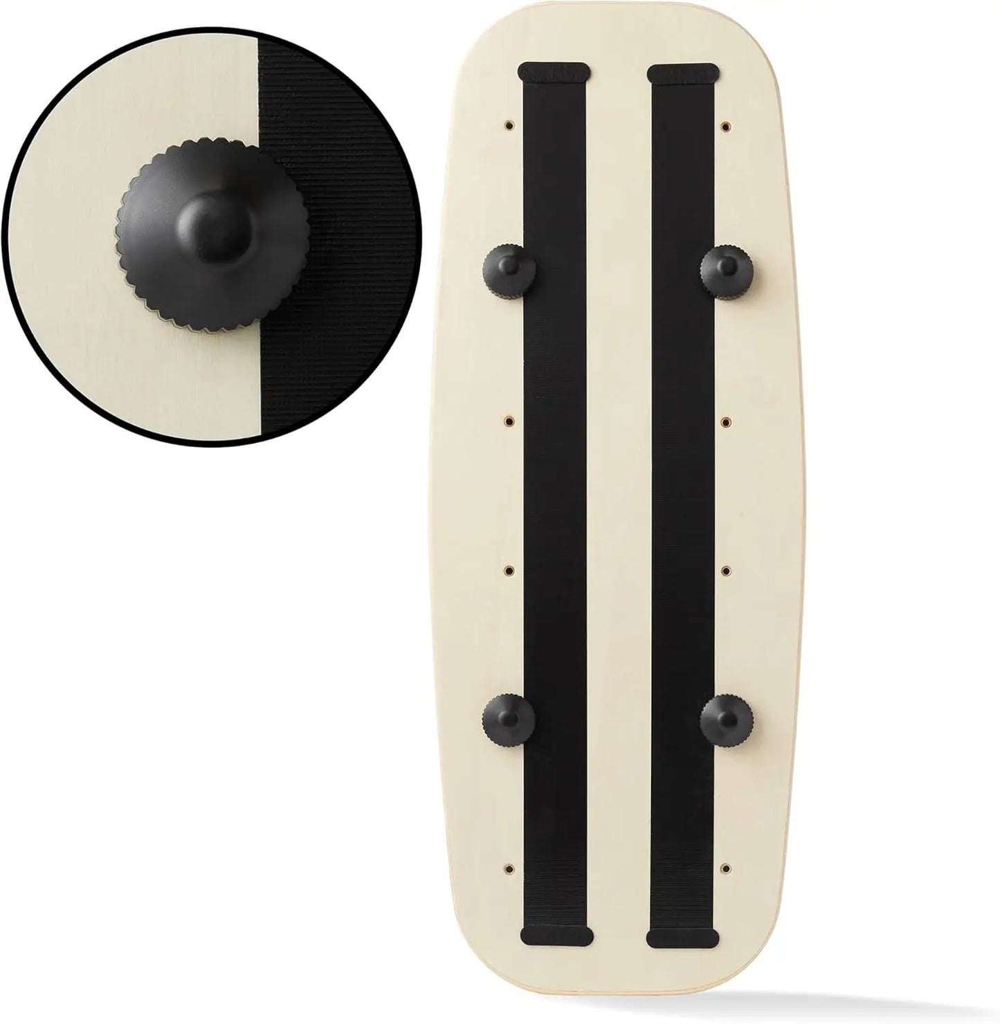 Wooden Balance Board with Adjustable Feet for Stability Training