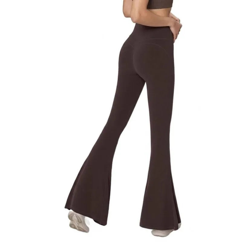 Flared Leggings Women's High Waist Yoga Pants Breathable Quick Dry