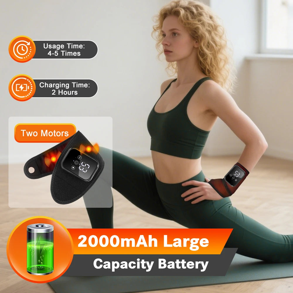 AGDOAD Electric Heating Wrist Massager With Brace For Relief