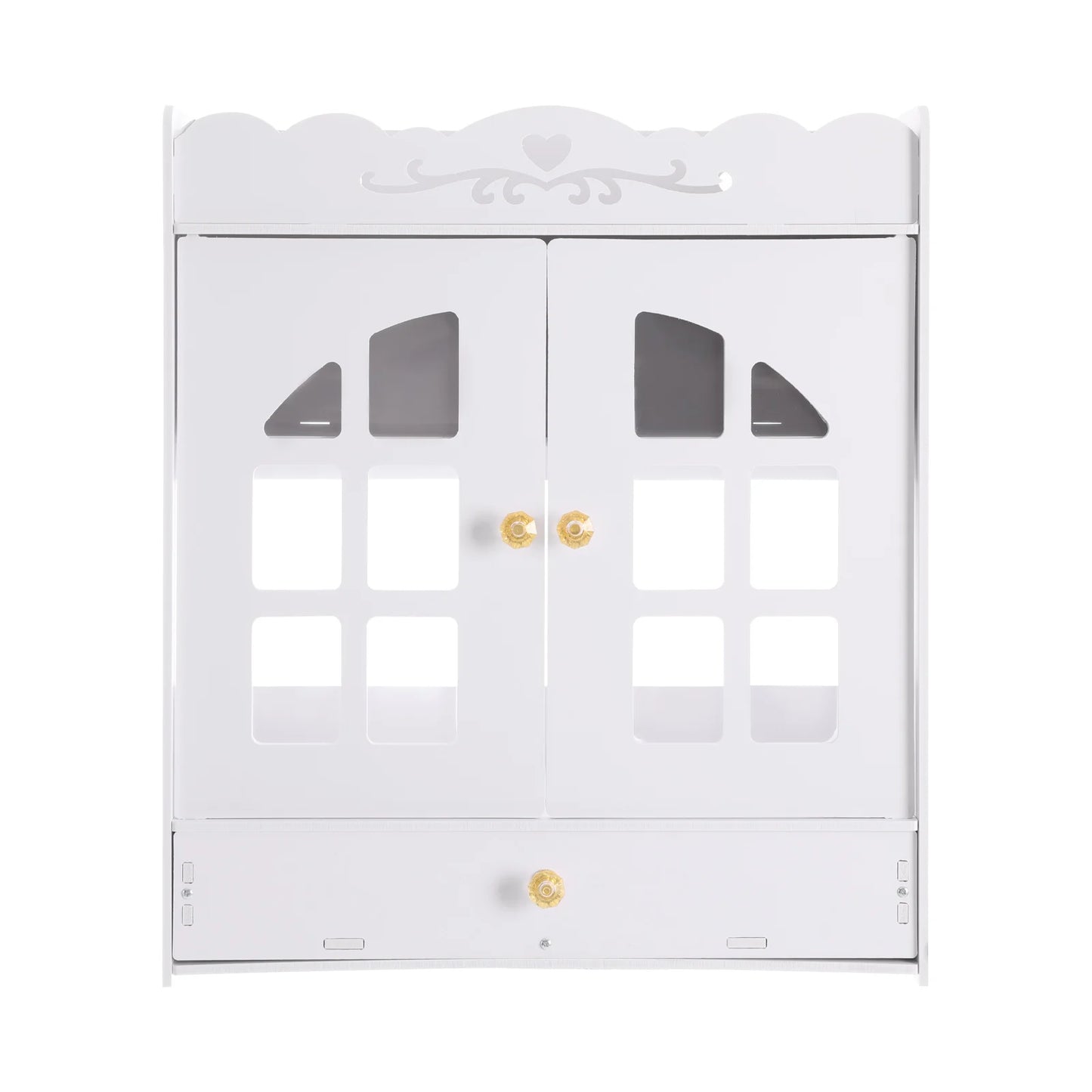 Wall Mounted Bathroom Organizer No Drill Large Capacity Multi-tier Shelf for Toiletries Cosmetics