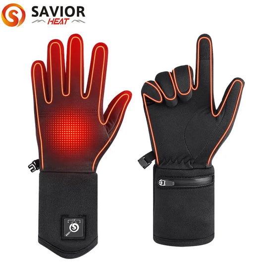 Savior Heat Electric Heated Glove Liners For Men Women Rechargeable