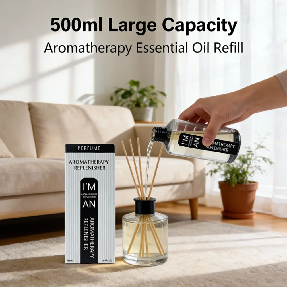 500ML Marriott Hilton Ritz Carlton Fragranc Oil Fireless Aromatherap Replenisher Fluid for Home Hotel Diffuser Essential Oil New