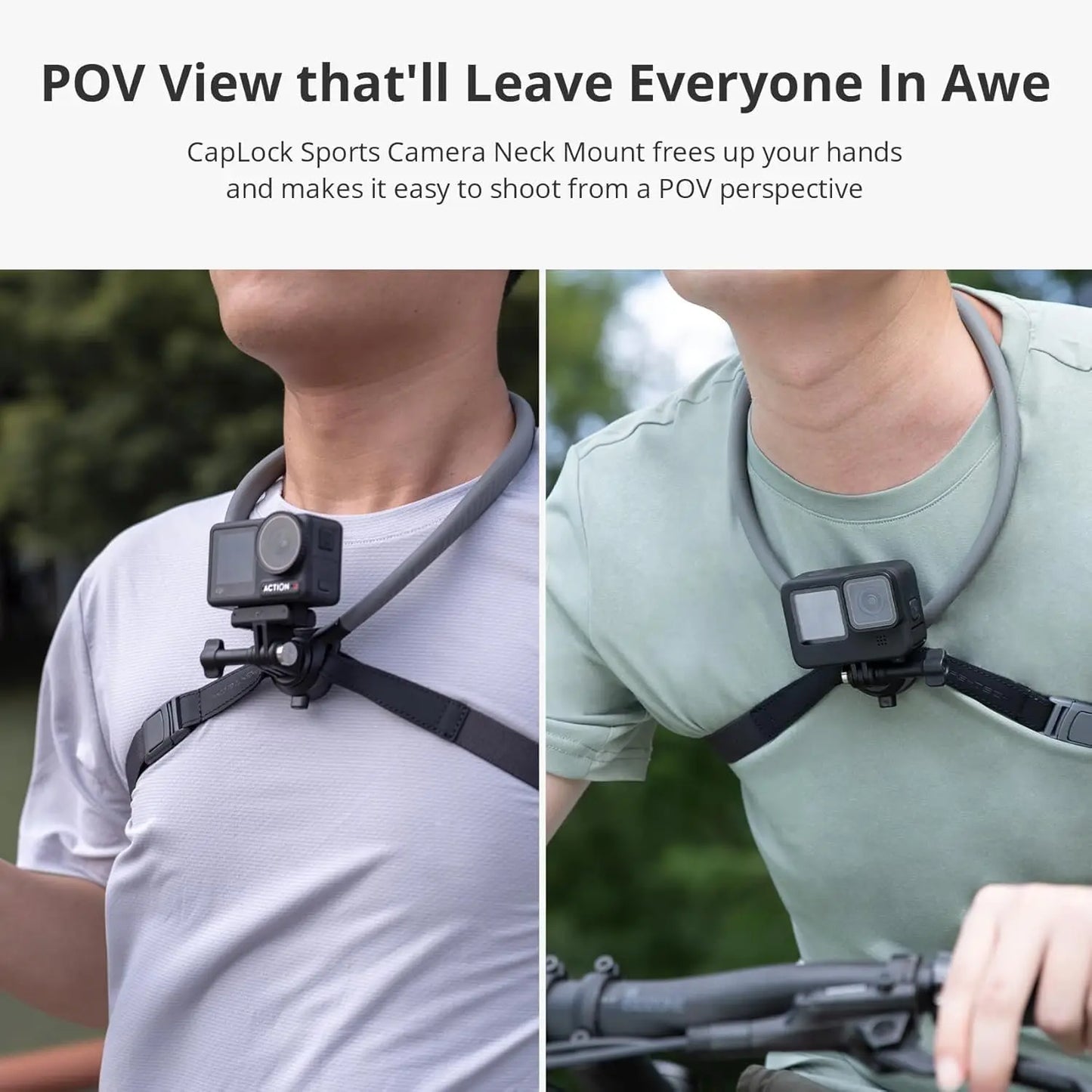 PGYTECH Caplock Neck Hold Chest Mount For GoPro And Insta360