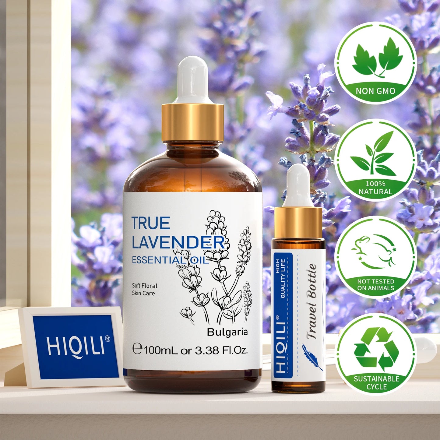 HIQILI True Lavender Essential Oil For Diffuser And Massage