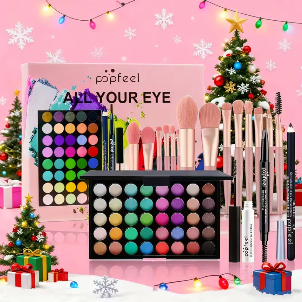 All In One Full Face Makeup Kit With Brush Mascara
