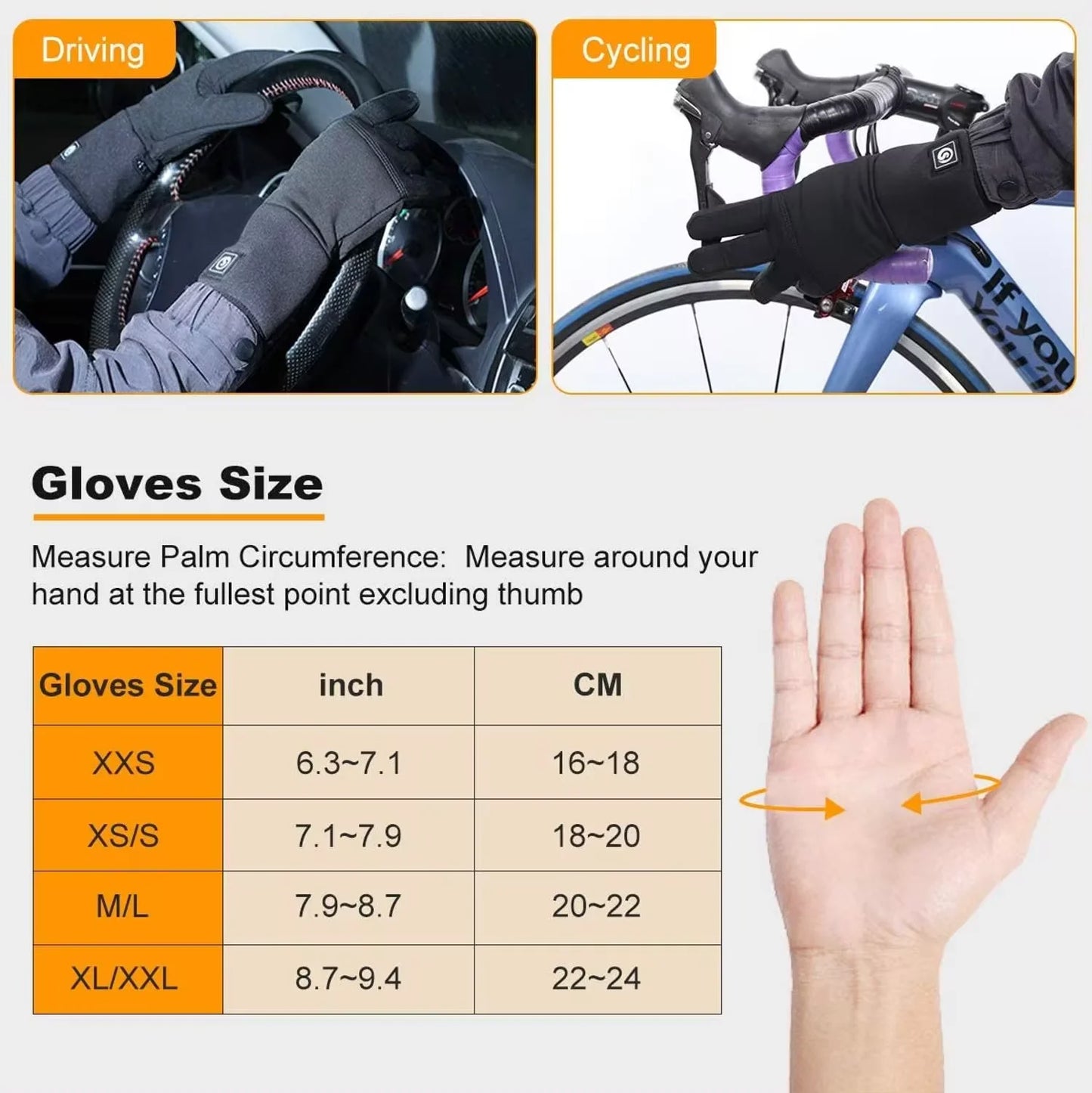 Savior Heat Electric Heated Glove Liners For Men Women Rechargeable