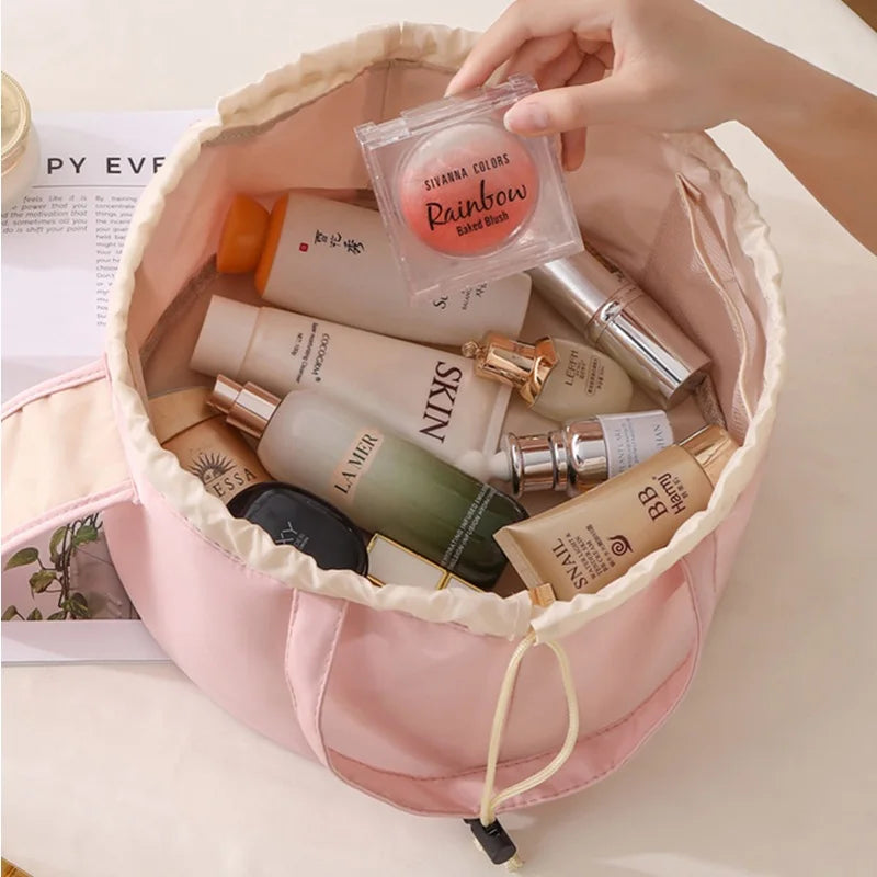 Minimalist Drawstring Cosmetic Bag Travel Essentials