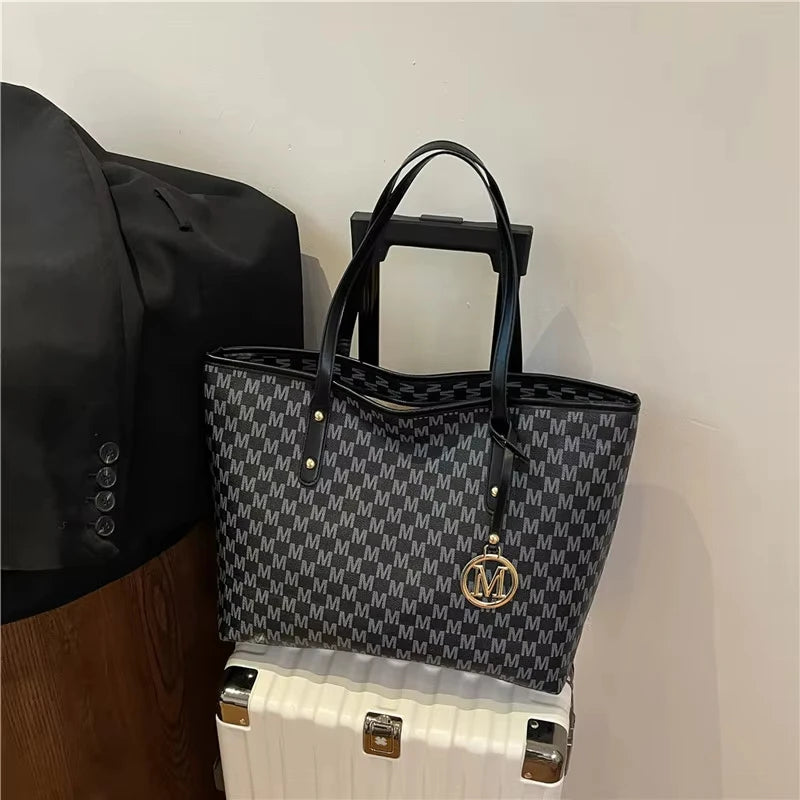 Stylish Women Fabric Tote Handbag With Adjustable Strap