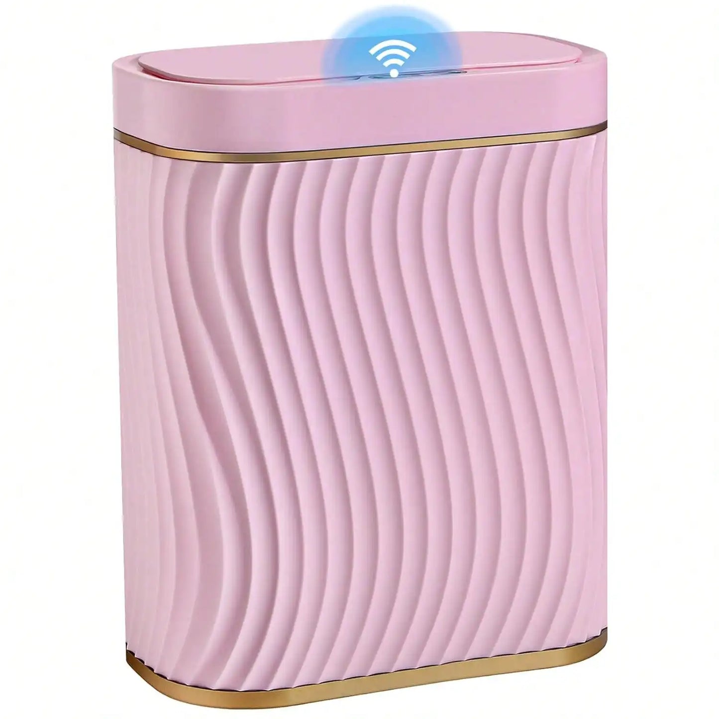 Smart Motion Sensor Trash Can, 2.6 Gallon Small Touchless Pop-Up Bin, Space Saving Waste Basket for Bathroom, Kitchen, Dorm & Bedroom, White