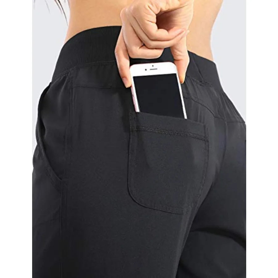 CRZ YOGA Womens Lightweight Joggers Travel Casual Outdoor Running Pants
