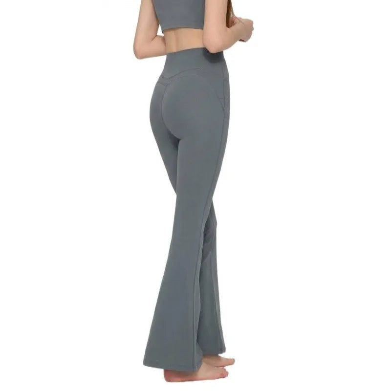 Flared Leggings Women's High Waist Yoga Pants Breathable Quick Dry