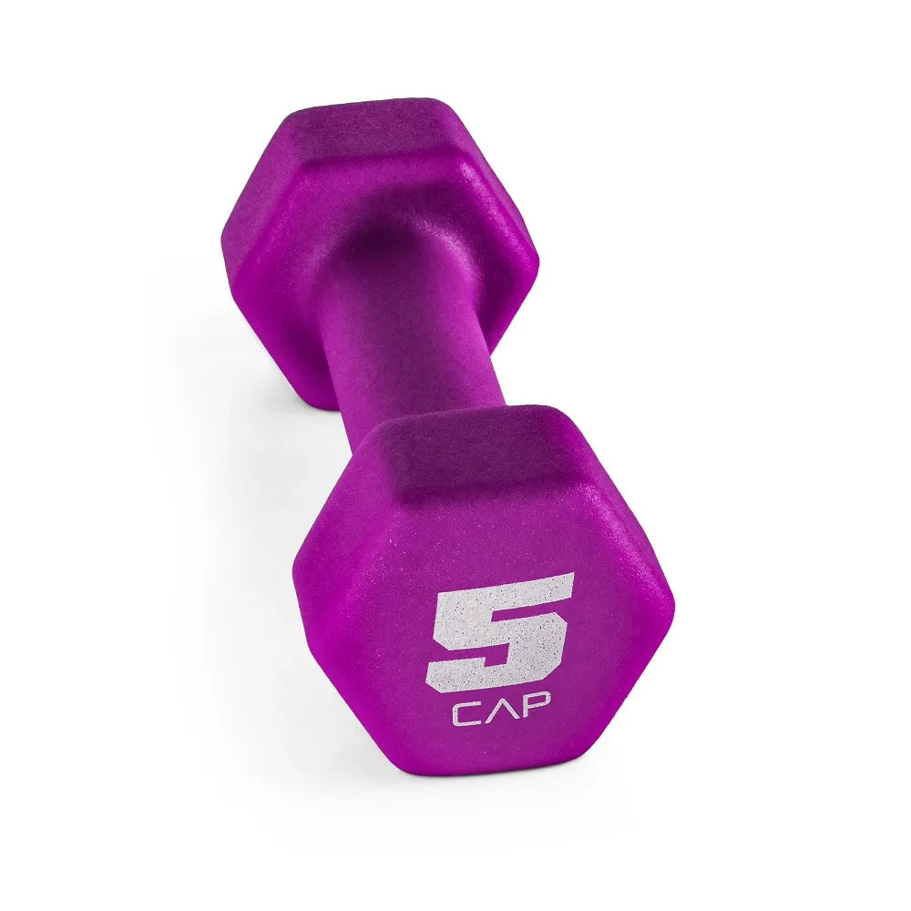 CAP Barbell Neoprene Hex Dumbbell Set for Home Gym Workouts