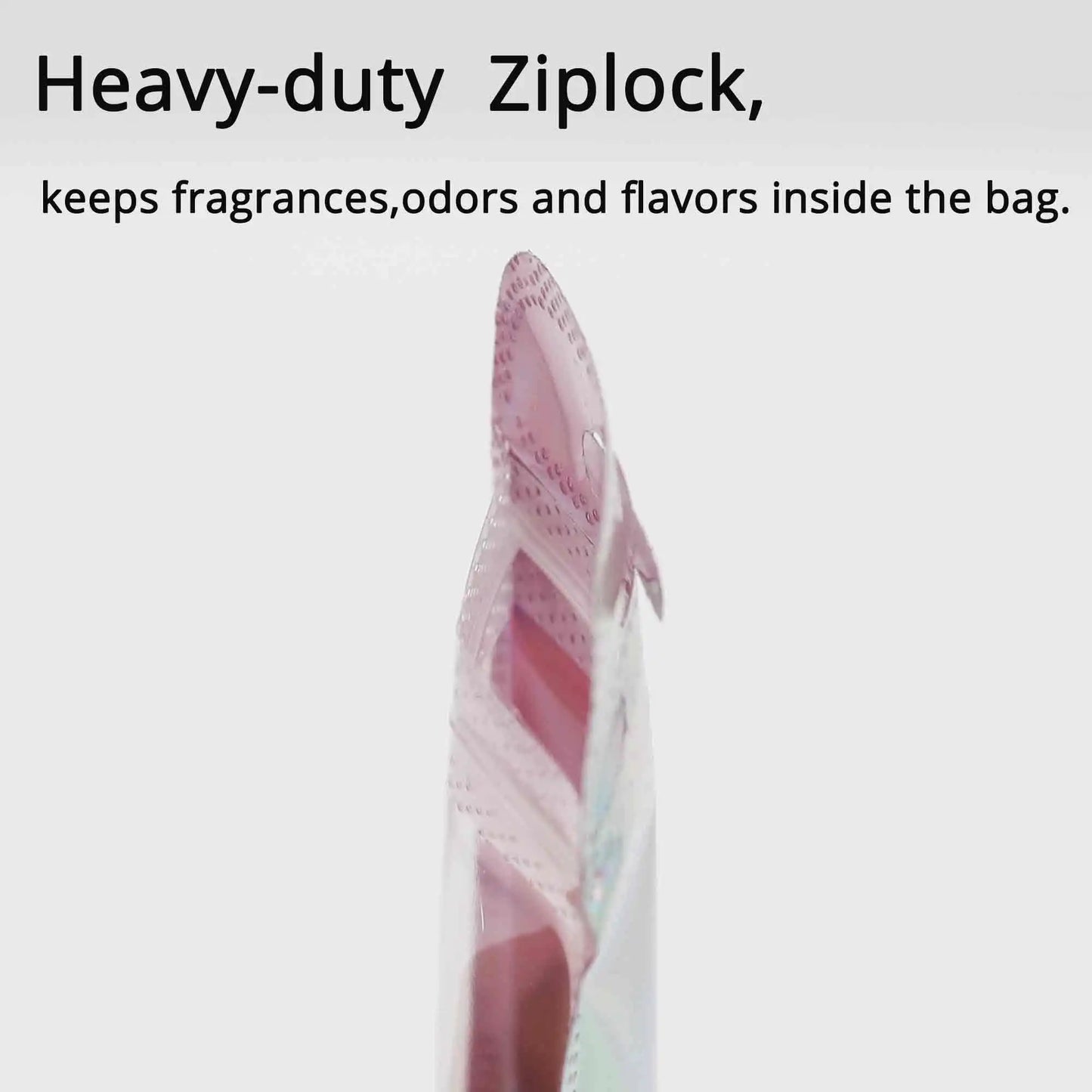 Holographic Self Sealing Resealable Pouch, Jewelry Packaging Gift Bags, Shiny Pink, Various Sizes, 100Pcs