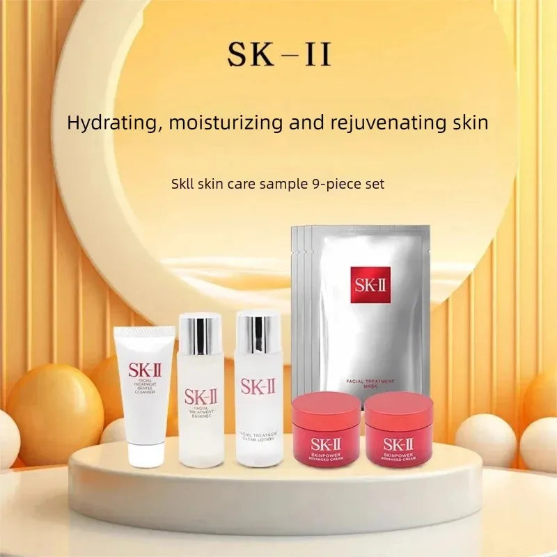 SKII Travel Exclusive 9-Piece Set (Cleanser 20g / Facial Treatment Essence 30ml / Treatment Clear Lotion 30ml / R.N.A. Power Rad