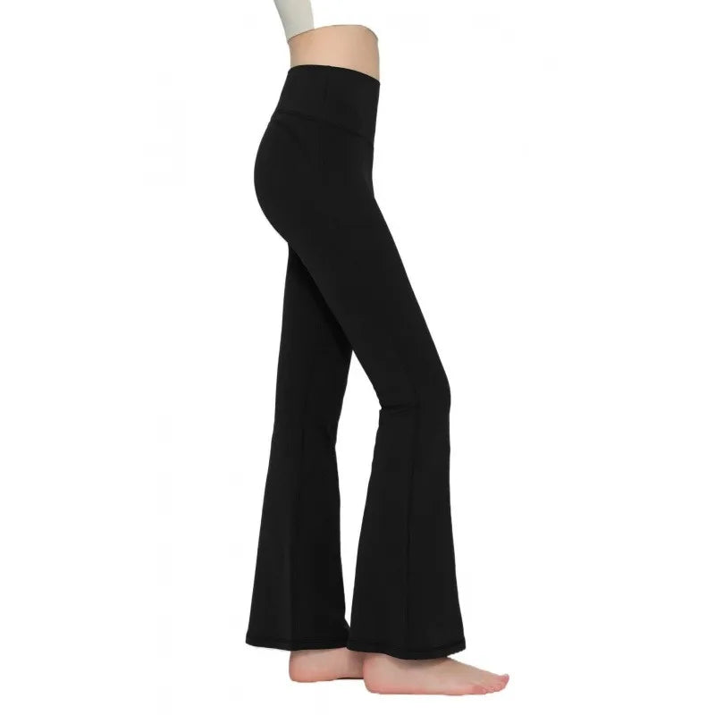 Flared Leggings Women's High Waist Yoga Pants Breathable Quick Dry