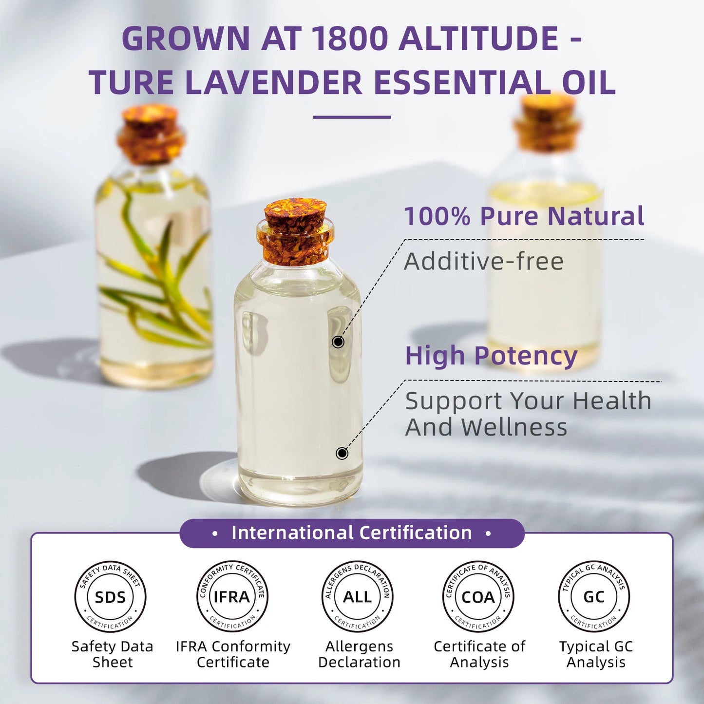 HIQILI True Lavender Essential Oil For Diffuser And Massage