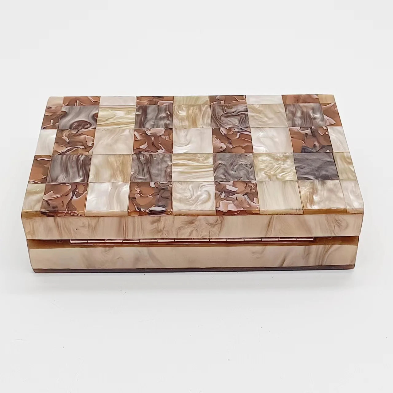Acrylic Plaid Luxury Clutch Bag For Women Wedding Evening