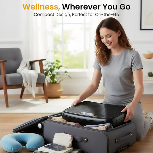 TISSCARE Vibration Plate Exercise Machine Mini Vibrating Plates for Lymphatic Drainage and Weight Loss