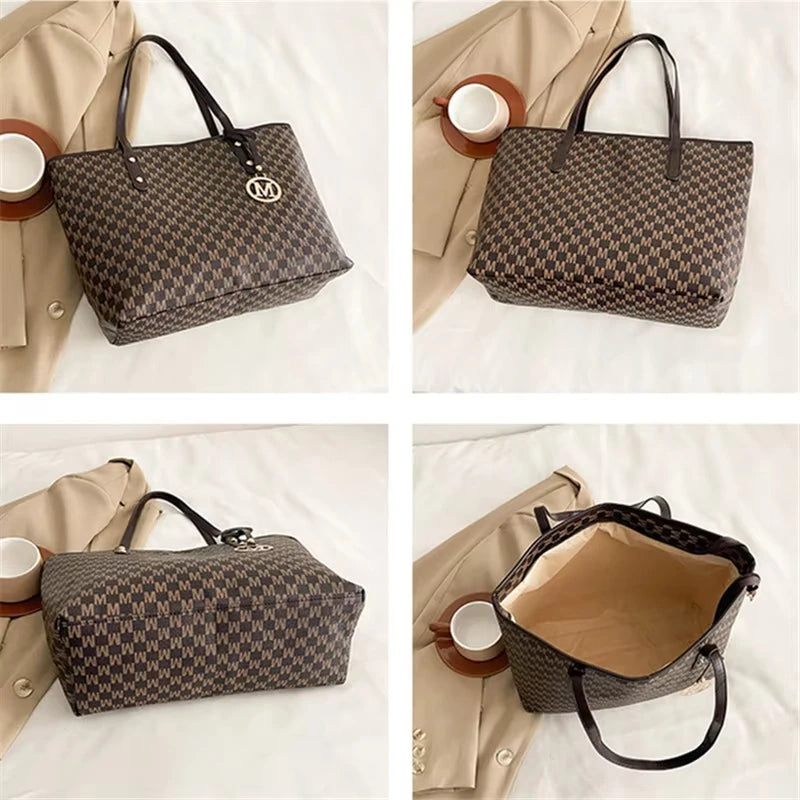 Stylish Women Fabric Tote Handbag With Adjustable Strap