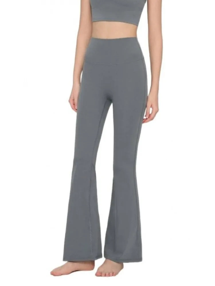 Flared Leggings Women's High Waist Yoga Pants Breathable Quick Dry