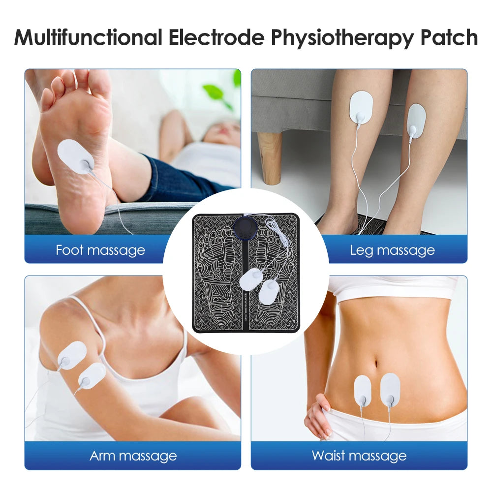 Smart EMS Foot Massger 8 Modes 19 Level Foot Massager Pad Blood Circulation Sport Home Relax Muscles Slim Legs Foot Pad