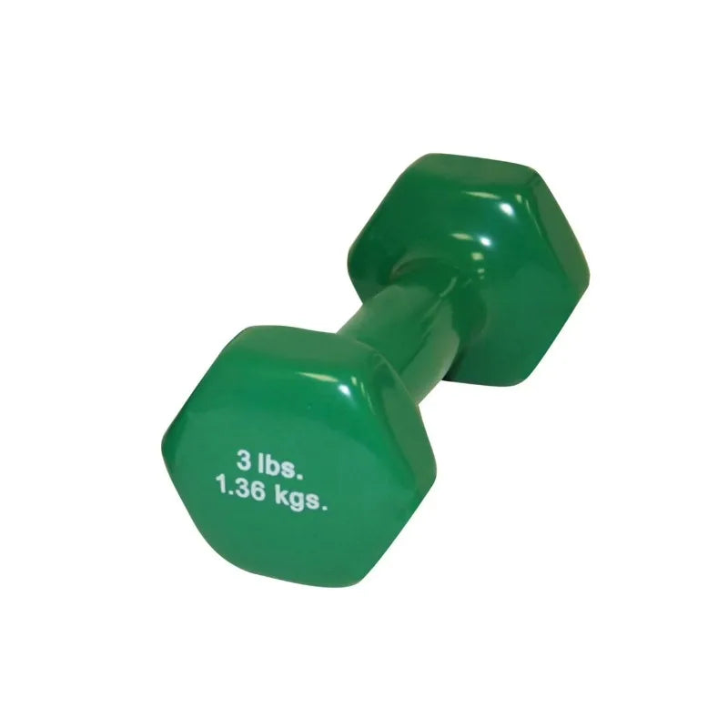 Vinyl Coated Iron Dumbbell For Strength Training Home Gym Use