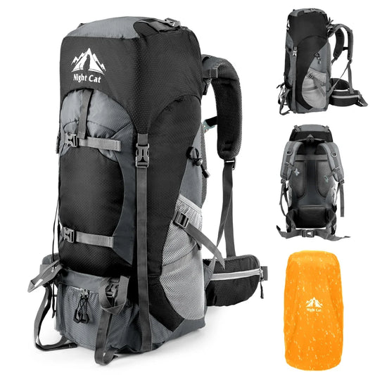 Night Cat Lightweight Hiking Backpack Unisex All Seasons Waterproof Travel