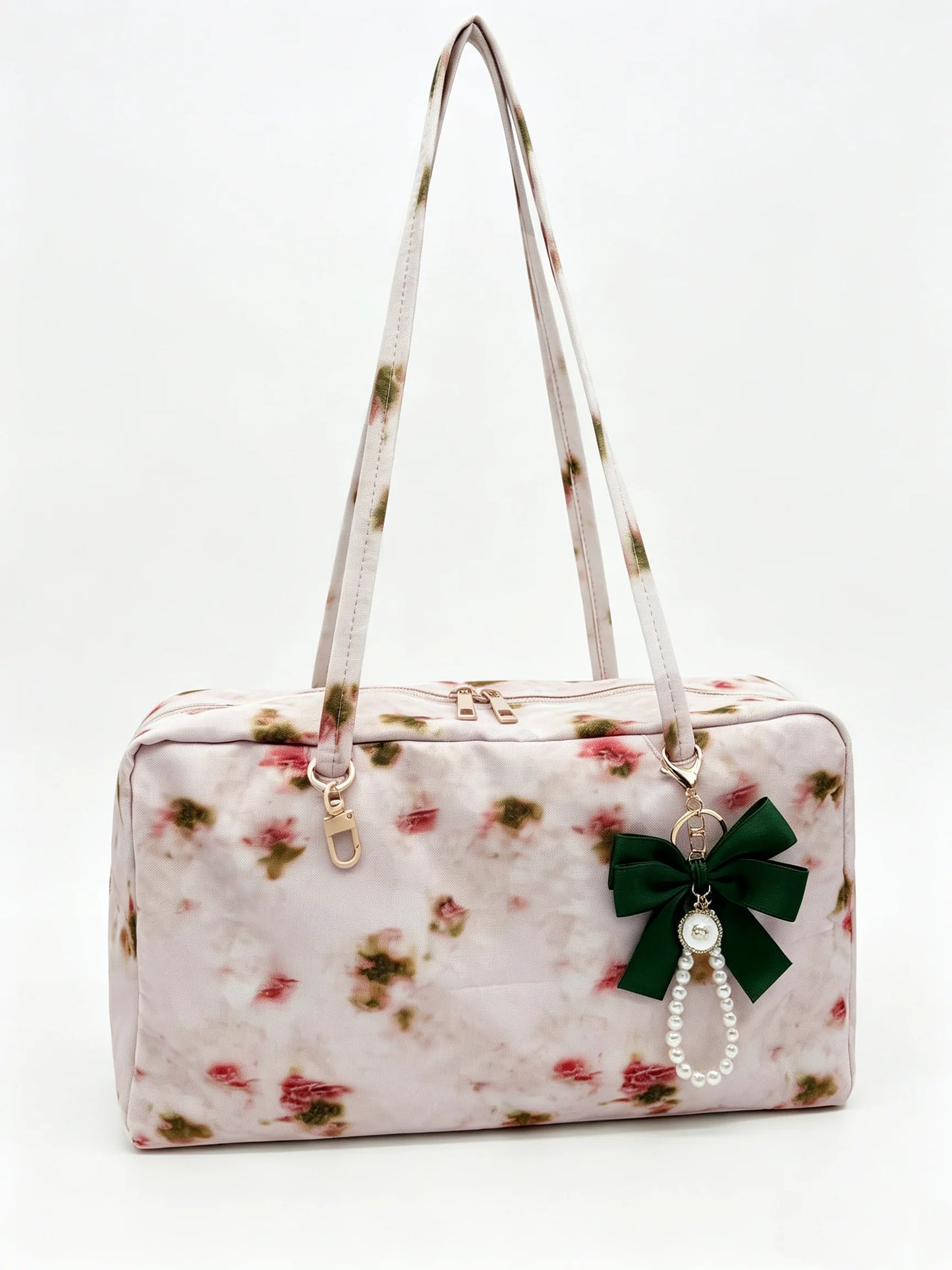 Women's Nylon Slouchy Tote Bag With Zipper Closure