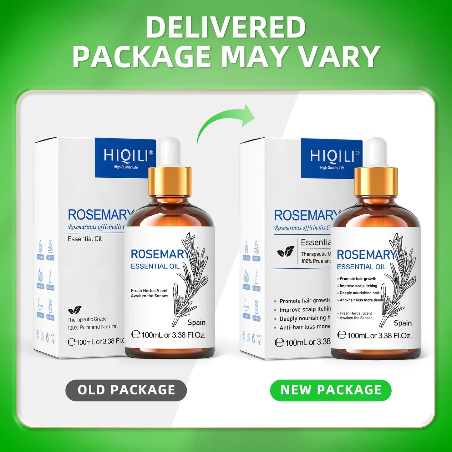 HIQILI Rosemary Jasmine Lavender Mint Essential Oils