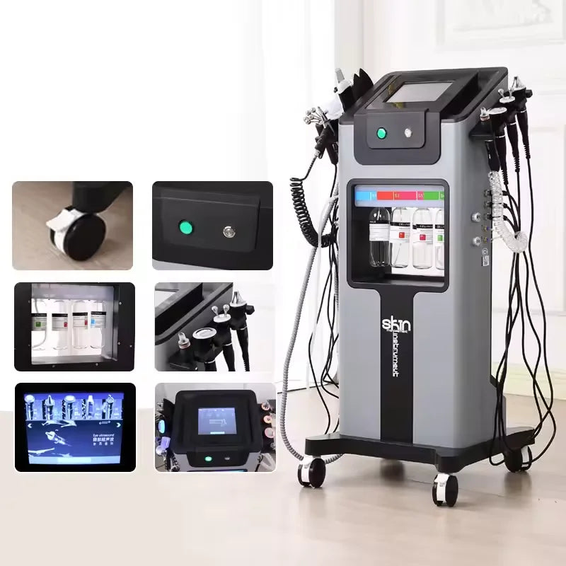 10In1 Aqua Peeling Lift Skin Bubble Moisturizer Oxygen Machine Skin Care Cleansing Facial Equipment Local Delivery beauty Salon